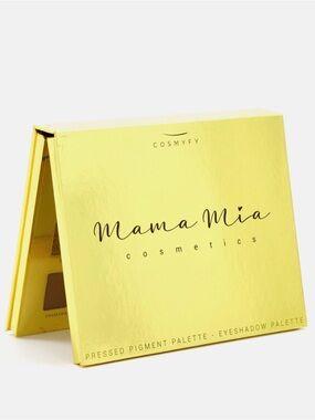 New Cosmyfy Mama Mia Pressed Pigment Eyeshadow Palette 12 Color With Mirror